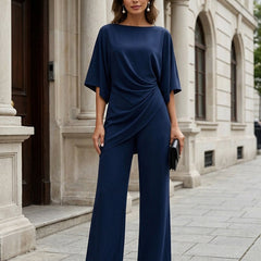 Cynthia Draped Wide-Leg Occasion Set