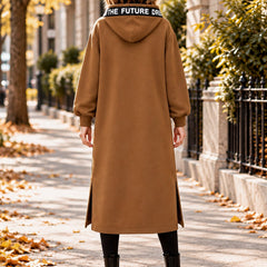 Beryl Long Hooded Zip Coat