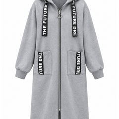 Beryl Long Hooded Zip Coat