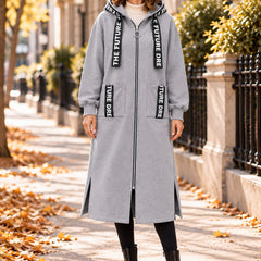 Beryl Long Hooded Zip Coat