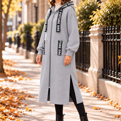 Beryl Long Hooded Zip Coat