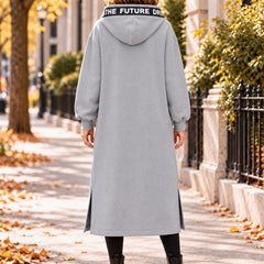 Beryl Long Hooded Zip Coat