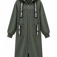 Beryl Long Hooded Zip Coat