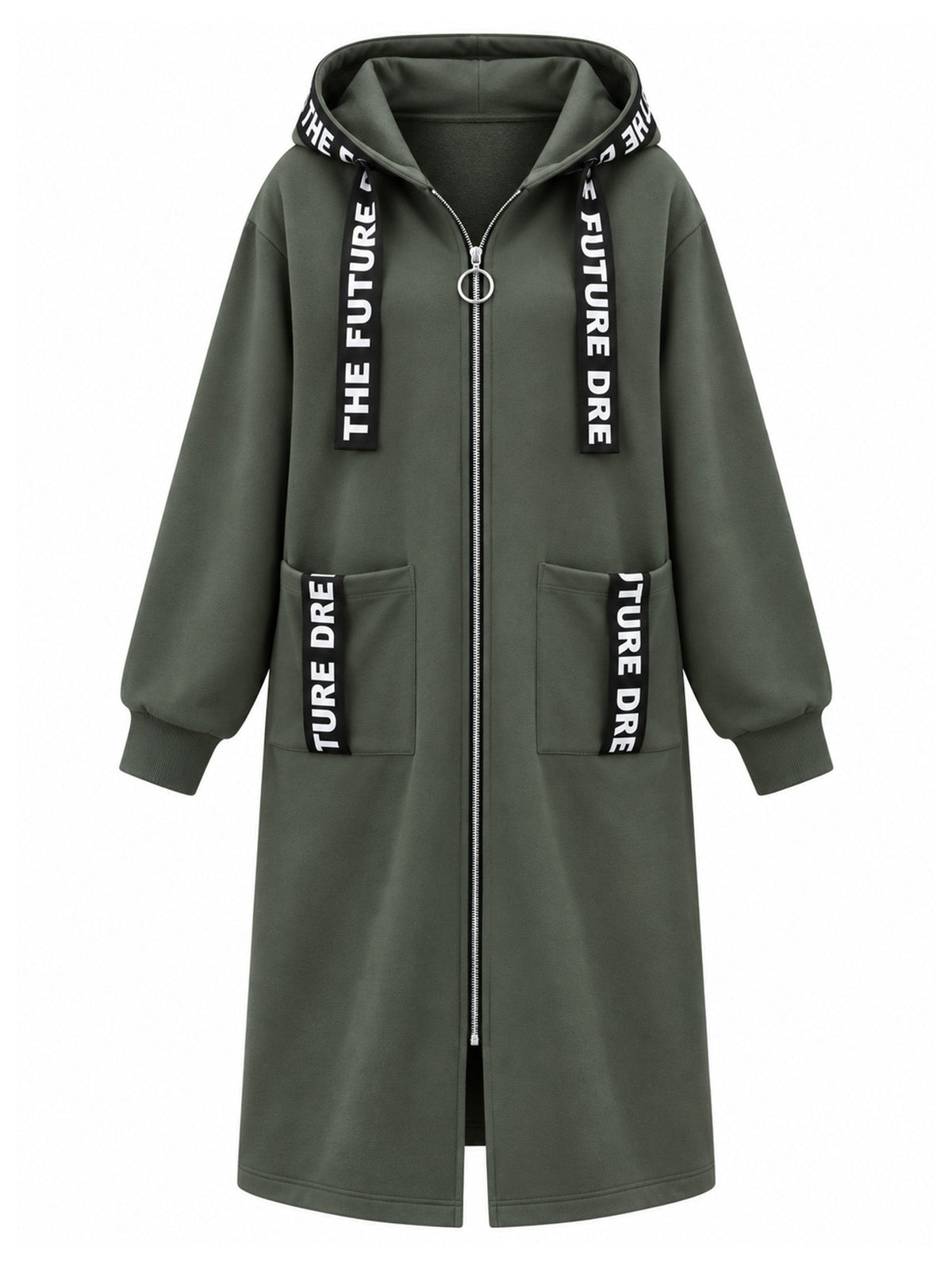 Beryl Long Hooded Zip Coat