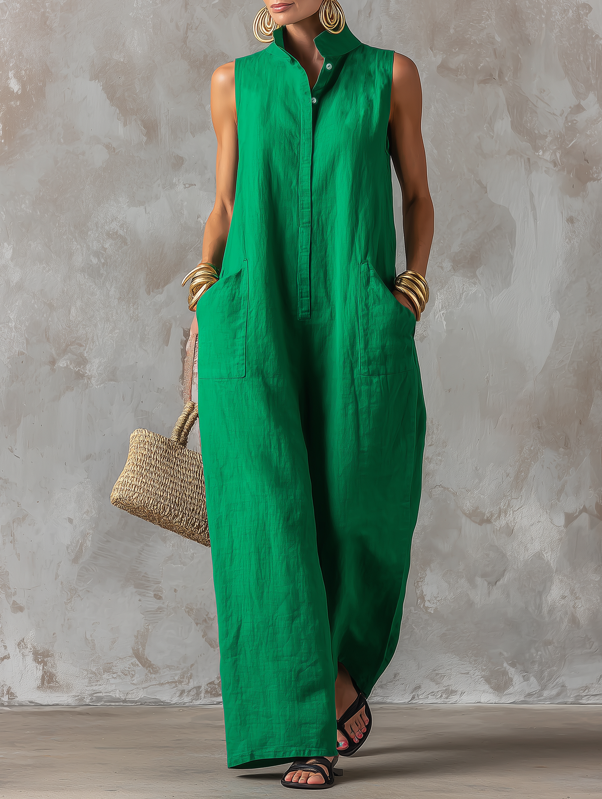 Florence™ | Relaxed Wide-Leg Jumpsuit