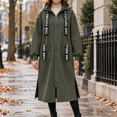 Beryl Long Hooded Zip Coat