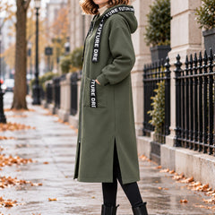 Beryl Long Hooded Zip Coat