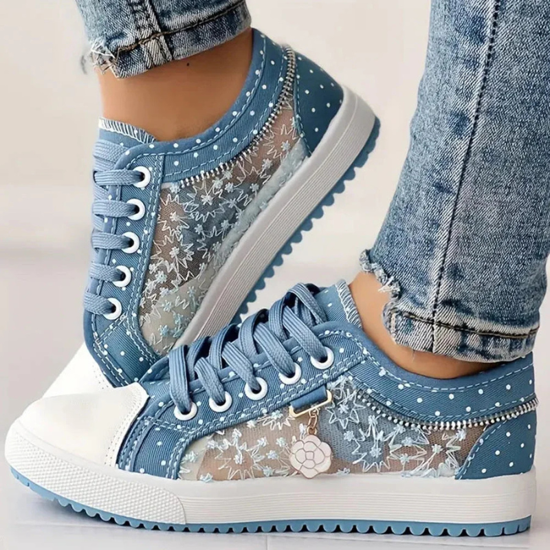 Cara | Elegant Floral Print Sneakers
