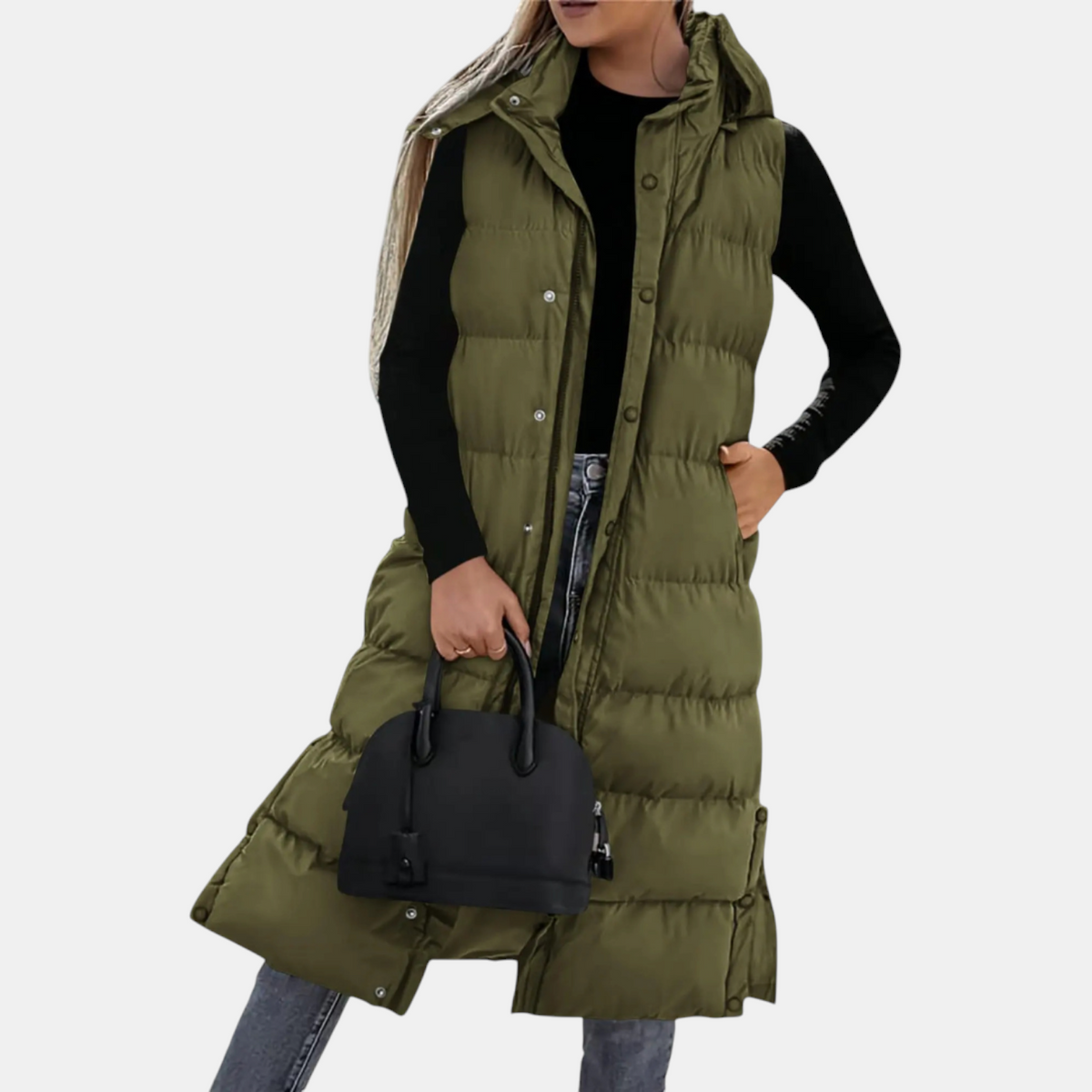AUDREY | Maxi Hooded Puffer Gilet