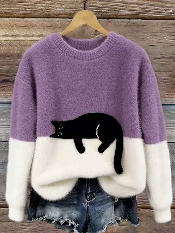 Mabel™ | Playful Cat Cosy Sweater