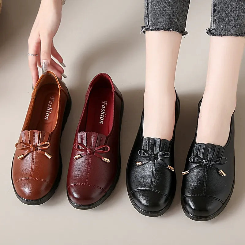 Anita Bow Detail Comfort Loafers