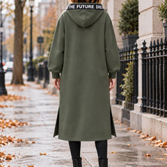 Beryl Long Hooded Zip Coat