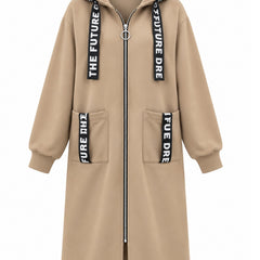 Beryl Long Hooded Zip Coat