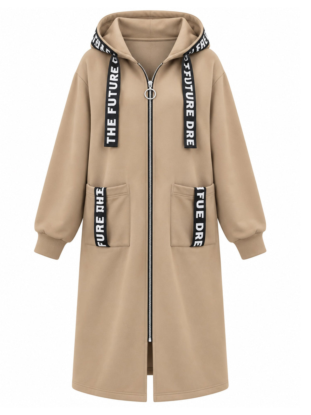Beryl Long Hooded Zip Coat