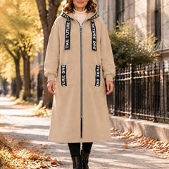 Beryl Long Hooded Zip Coat