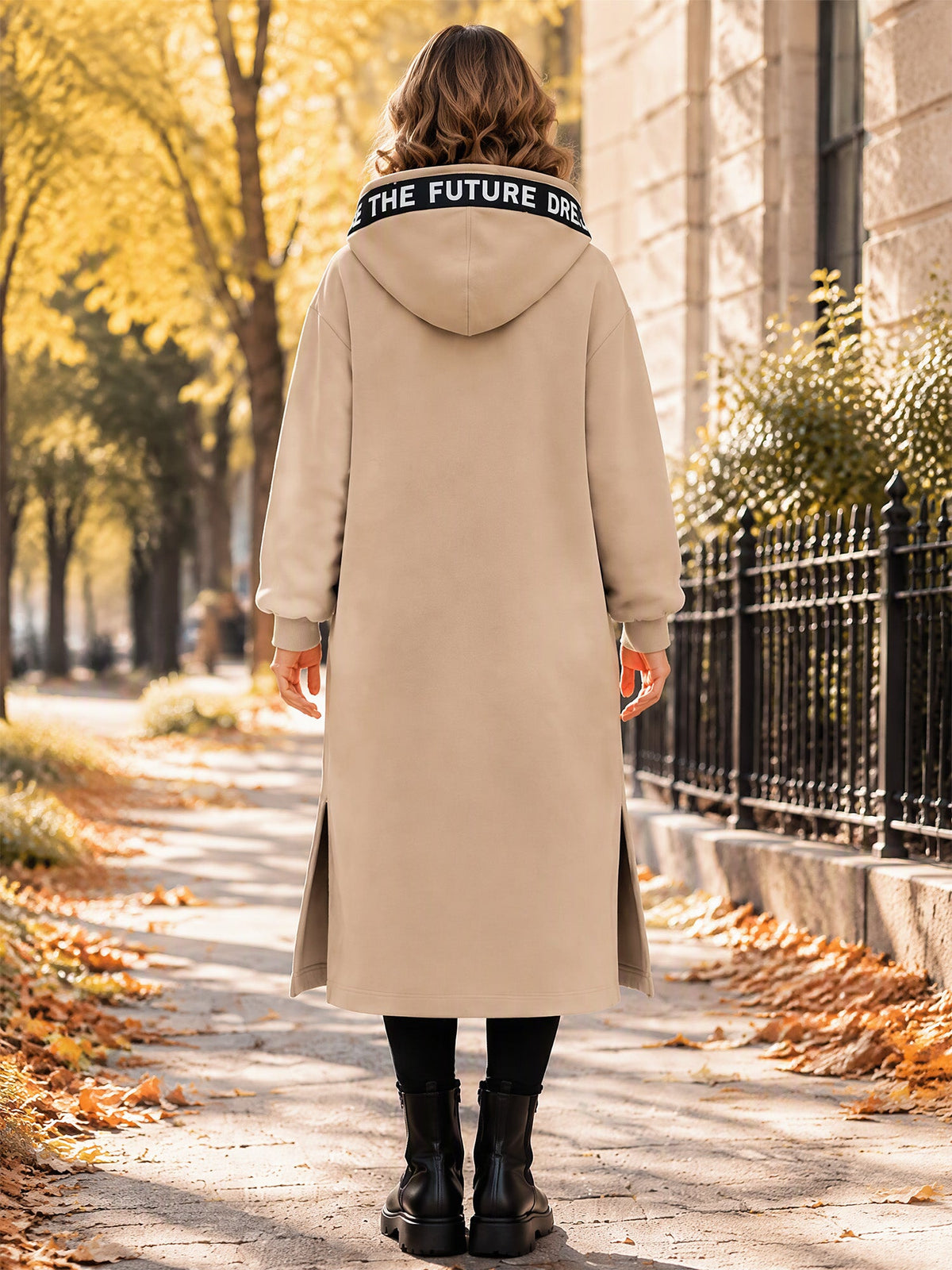 Beryl Long Hooded Zip Coat