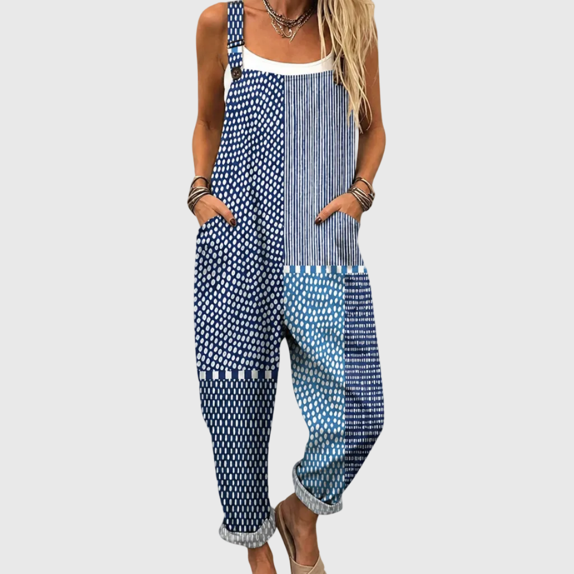 COMFORTABLE PRINTED JUMPSUIT
