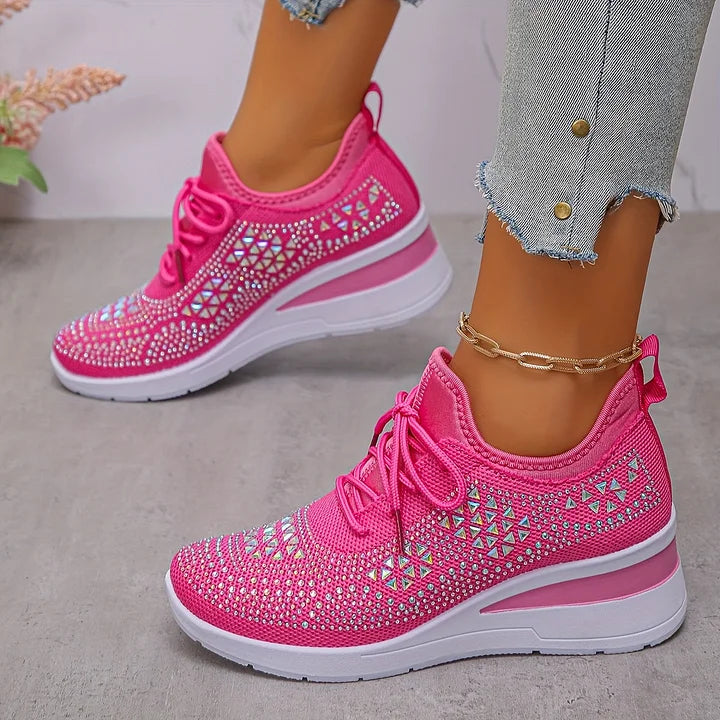 Assina | Baskets confort avec détails strass