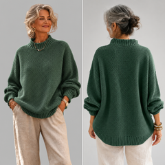 Kay Textured Mock Neck Knit Jumper