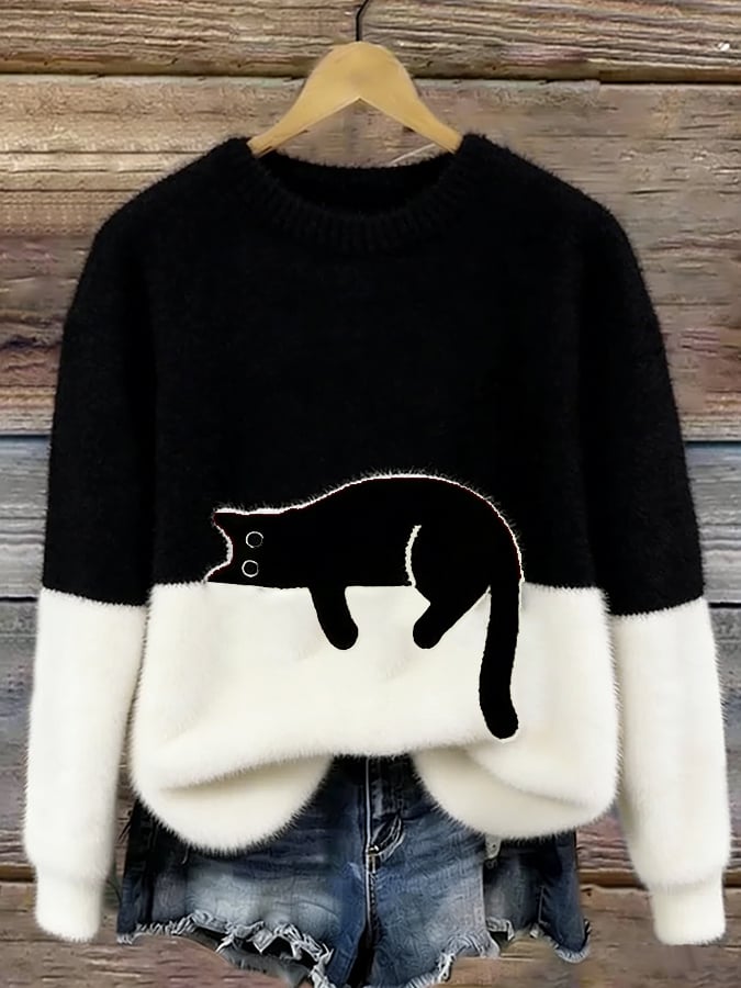 Mabel™ | Playful Cat Cosy Sweater