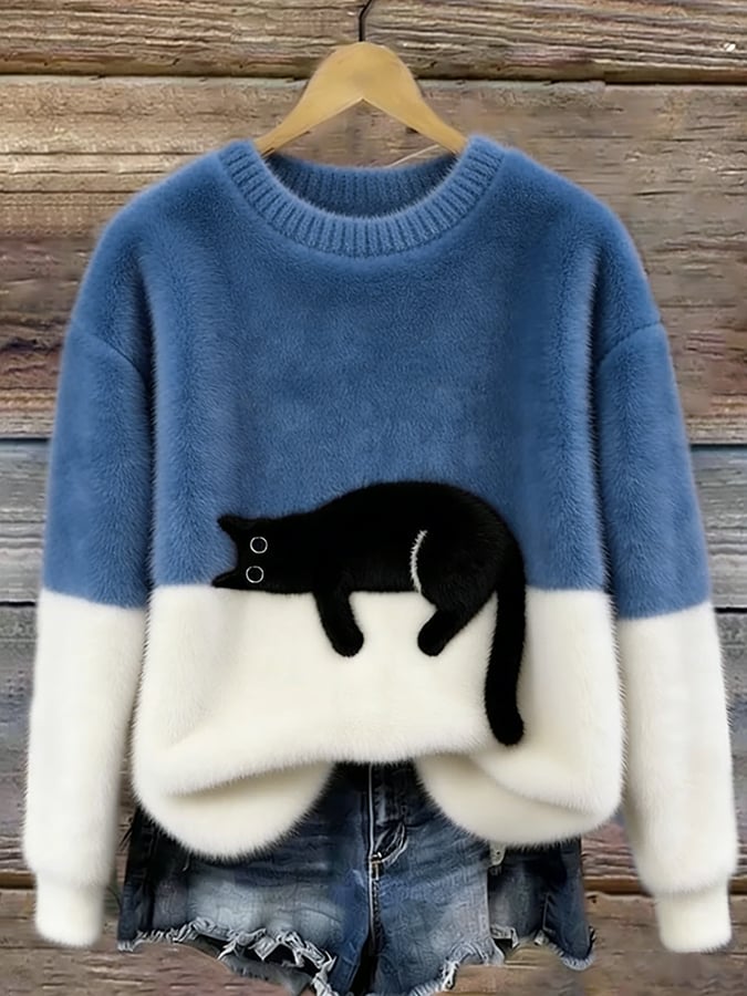 Mabel™ | Playful Cat Cosy Sweater