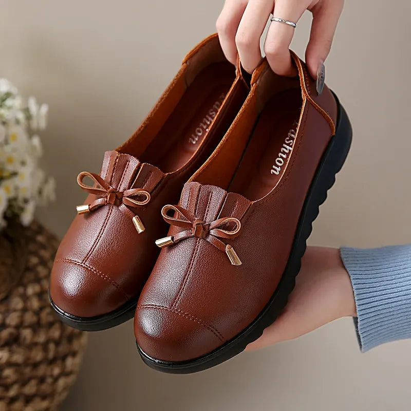 Anita Bow Detail Comfort Loafers
