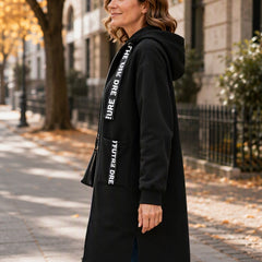 Beryl Long Hooded Zip Coat