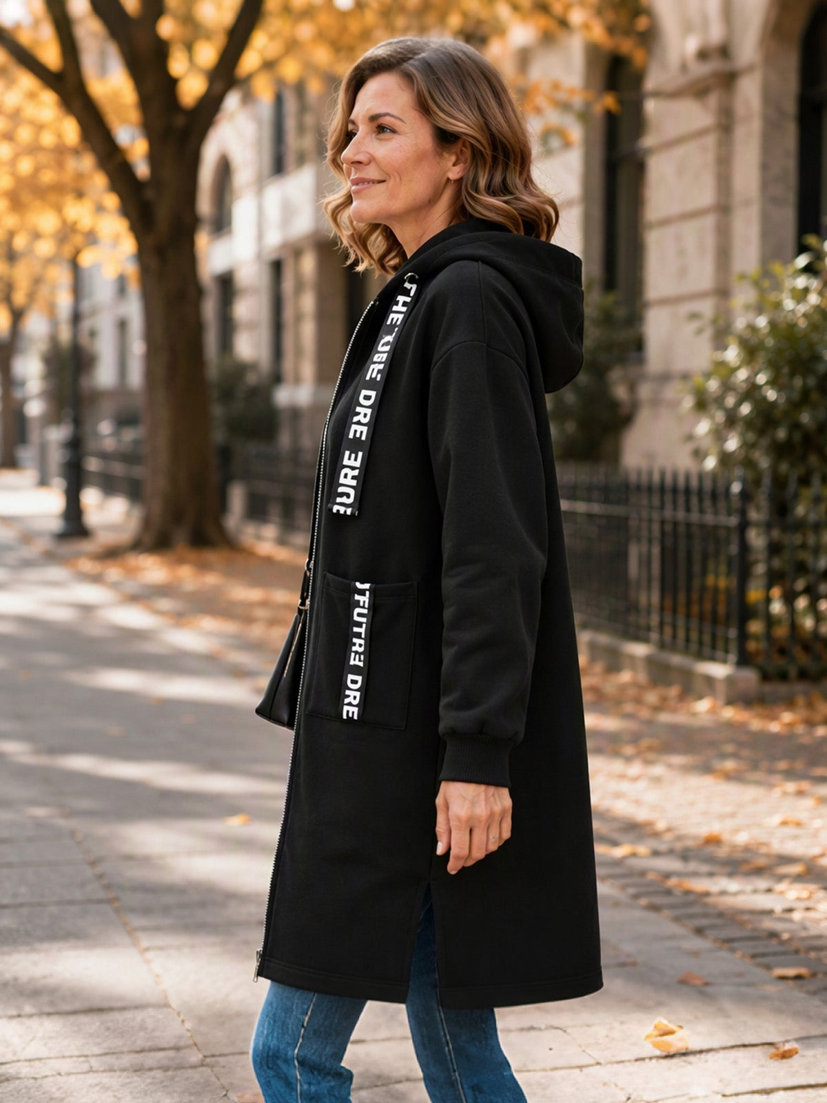 Beryl Long Hooded Zip Coat