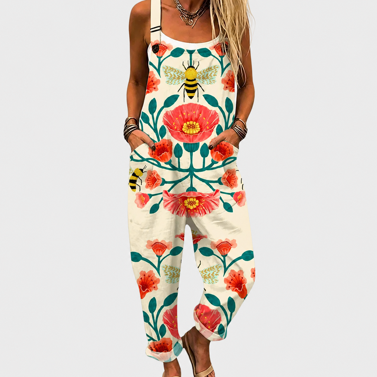 COMFORTABLE PRINTED JUMPSUIT