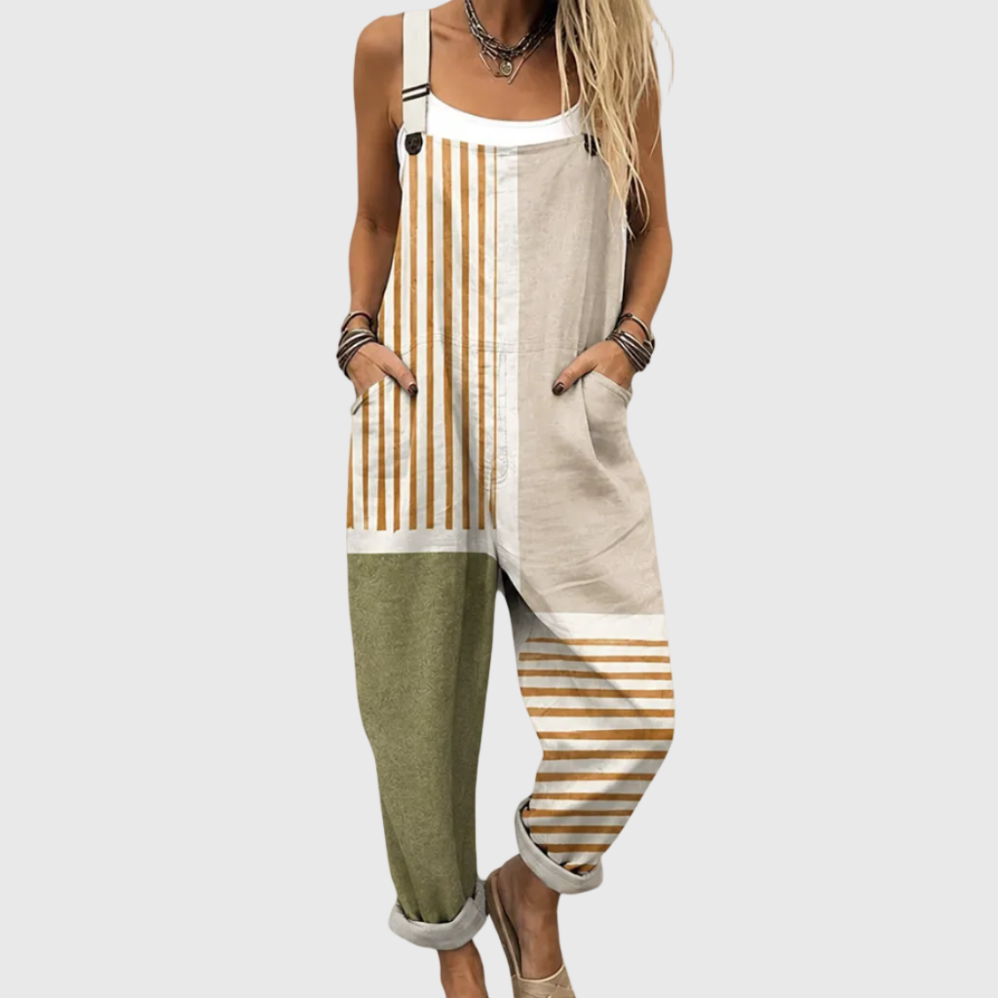 COMFORTABLE PRINTED JUMPSUIT