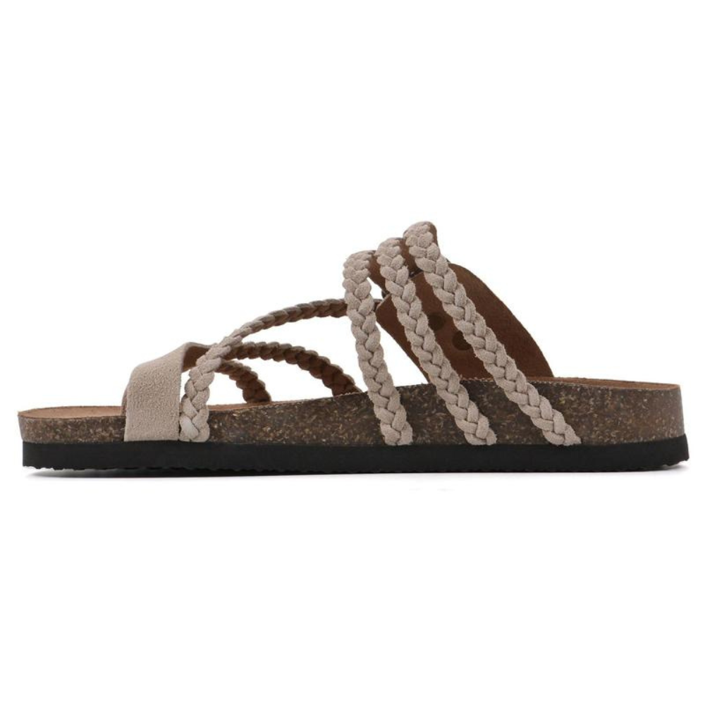 Henry - Comfortable Braided Cork Sandals