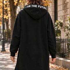 Beryl Long Hooded Zip Coat