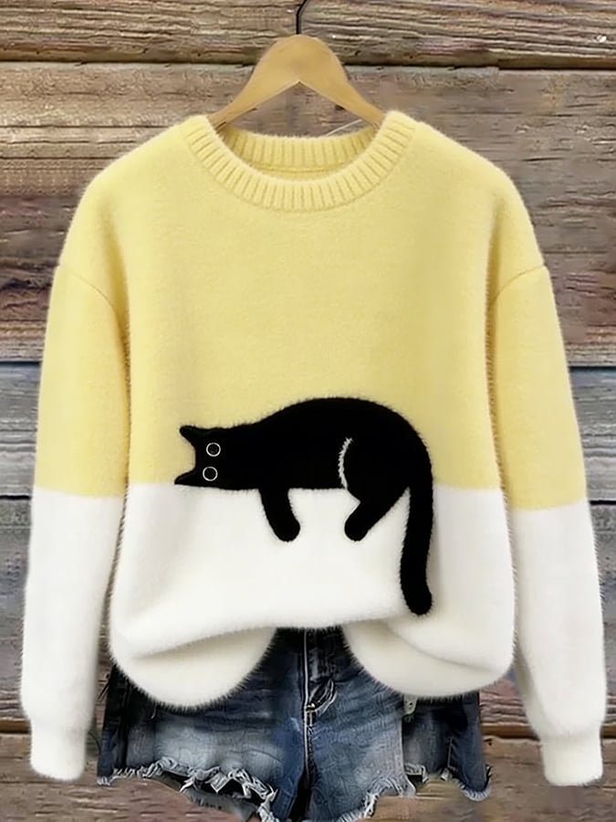 Mabel™ | Playful Cat Cosy Sweater