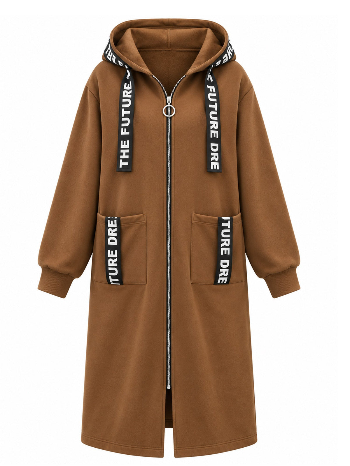Beryl Long Hooded Zip Coat
