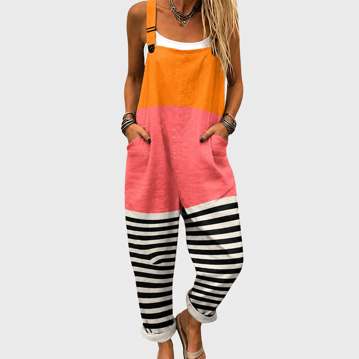 COMFORTABLE PRINTED JUMPSUIT