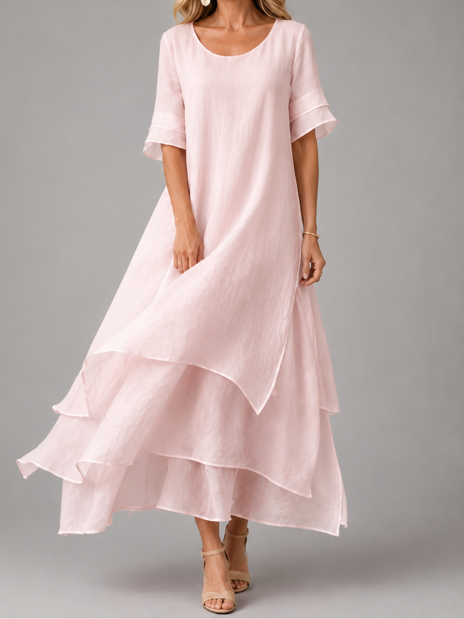Rosalie™ | Graceful Layered Midi Dress