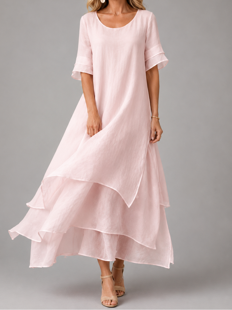 Rosalie™ | Graceful Layered Midi Dress