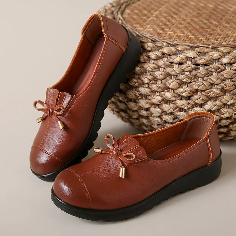 Anita Bow Detail Comfort Loafers
