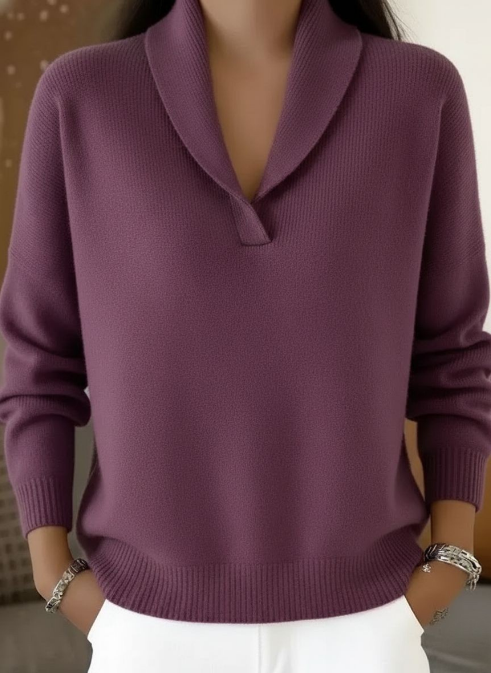 Beatrice™ | Soft Shawl Collar Knit