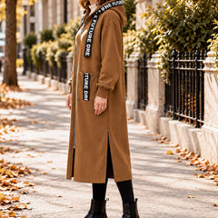 Beryl Long Hooded Zip Coat