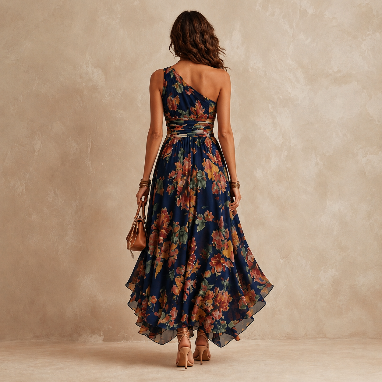 Eleanor | Enchanted Floral One-Shoulder Maxi Dress