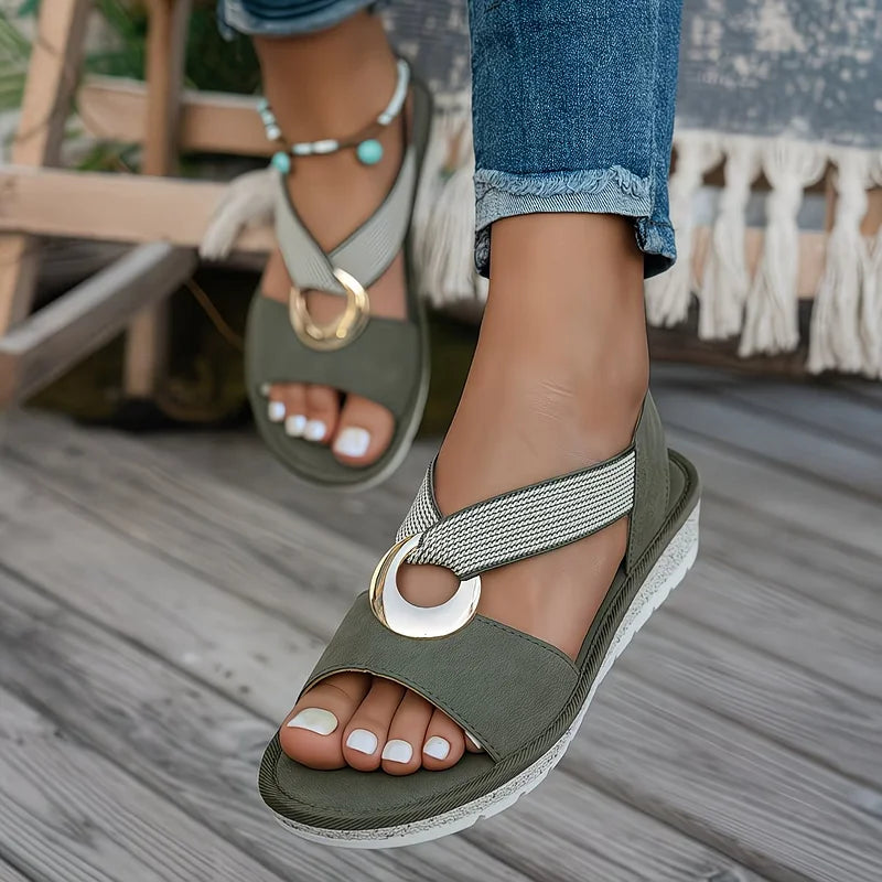 Ruby - Woven Strap Comfort Sandals