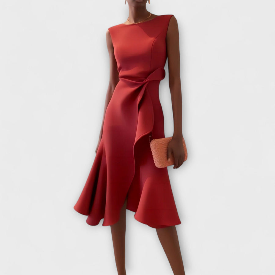 ARIANA | PLEATED MIDI DRESS