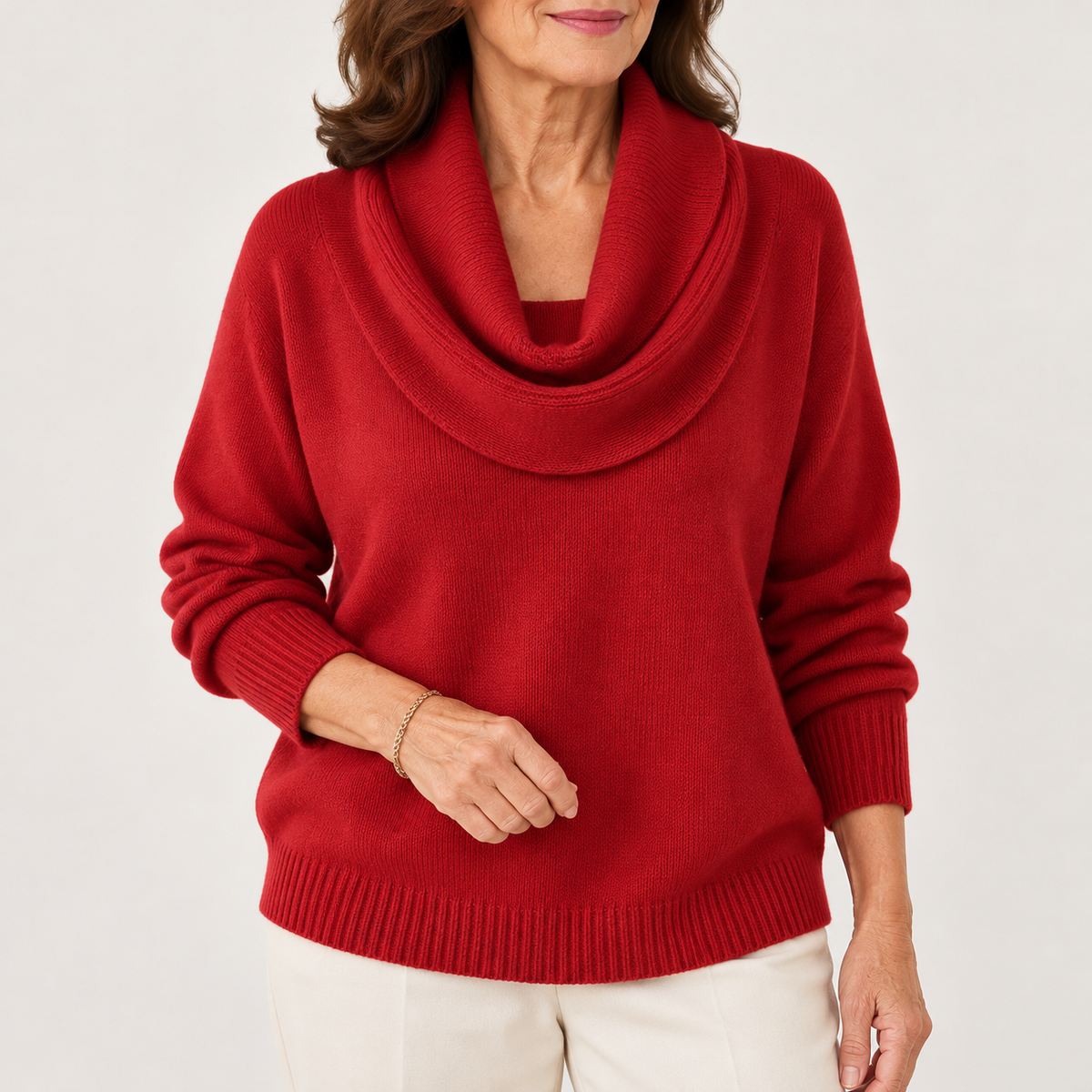 Ruth Soft Cowl Neck Knit Jumper