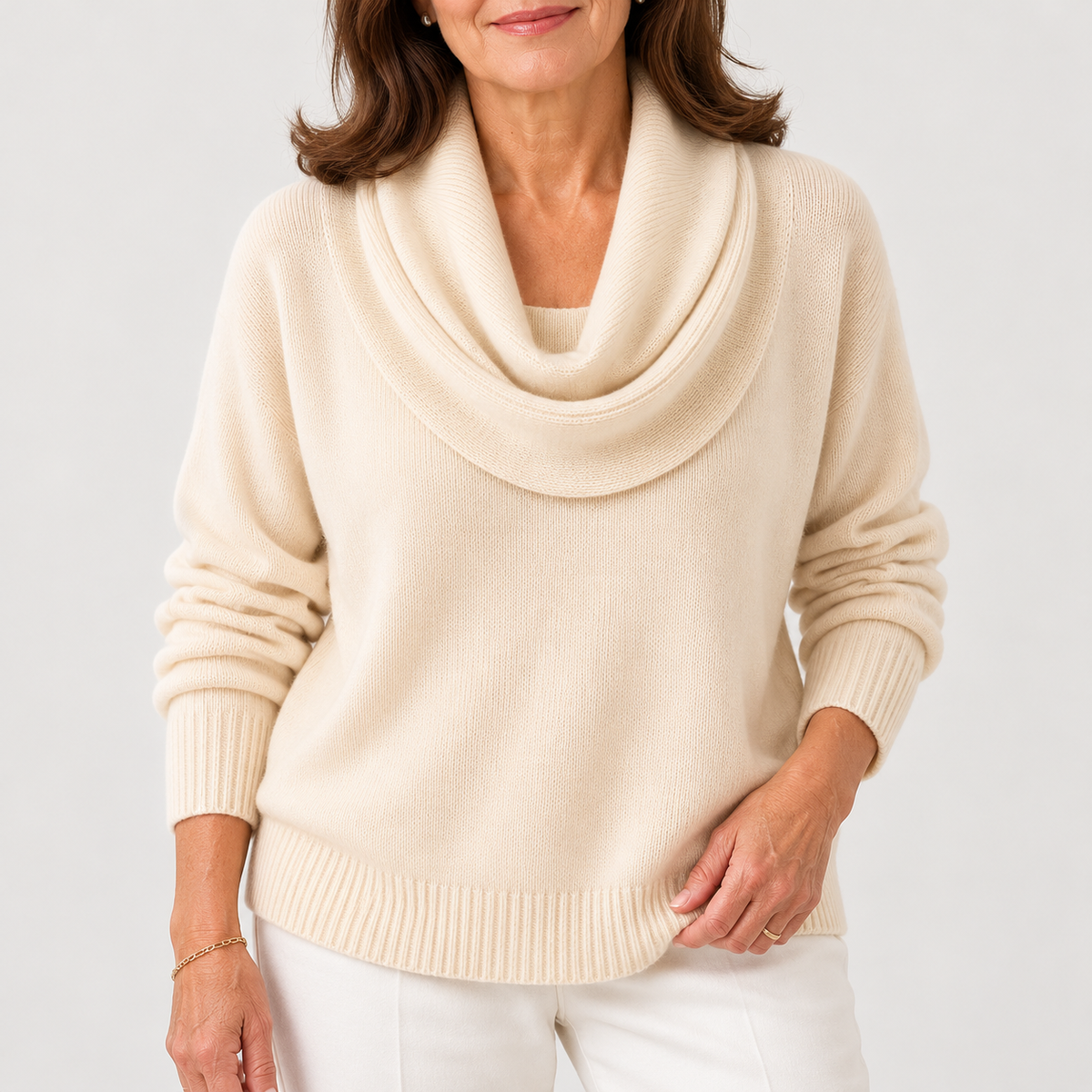 Ruth Soft Cowl Neck Knit Jumper