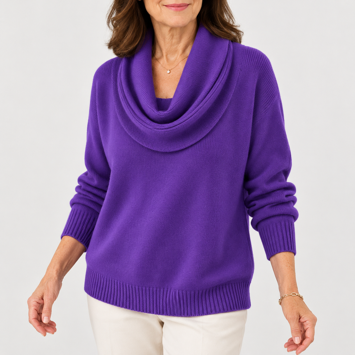 Ruth Soft Cowl Neck Knit Jumper