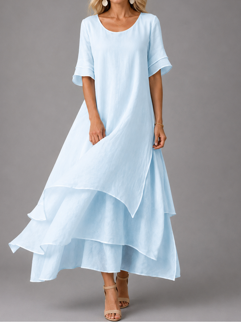 Rosalie™ | Graceful Layered Midi Dress