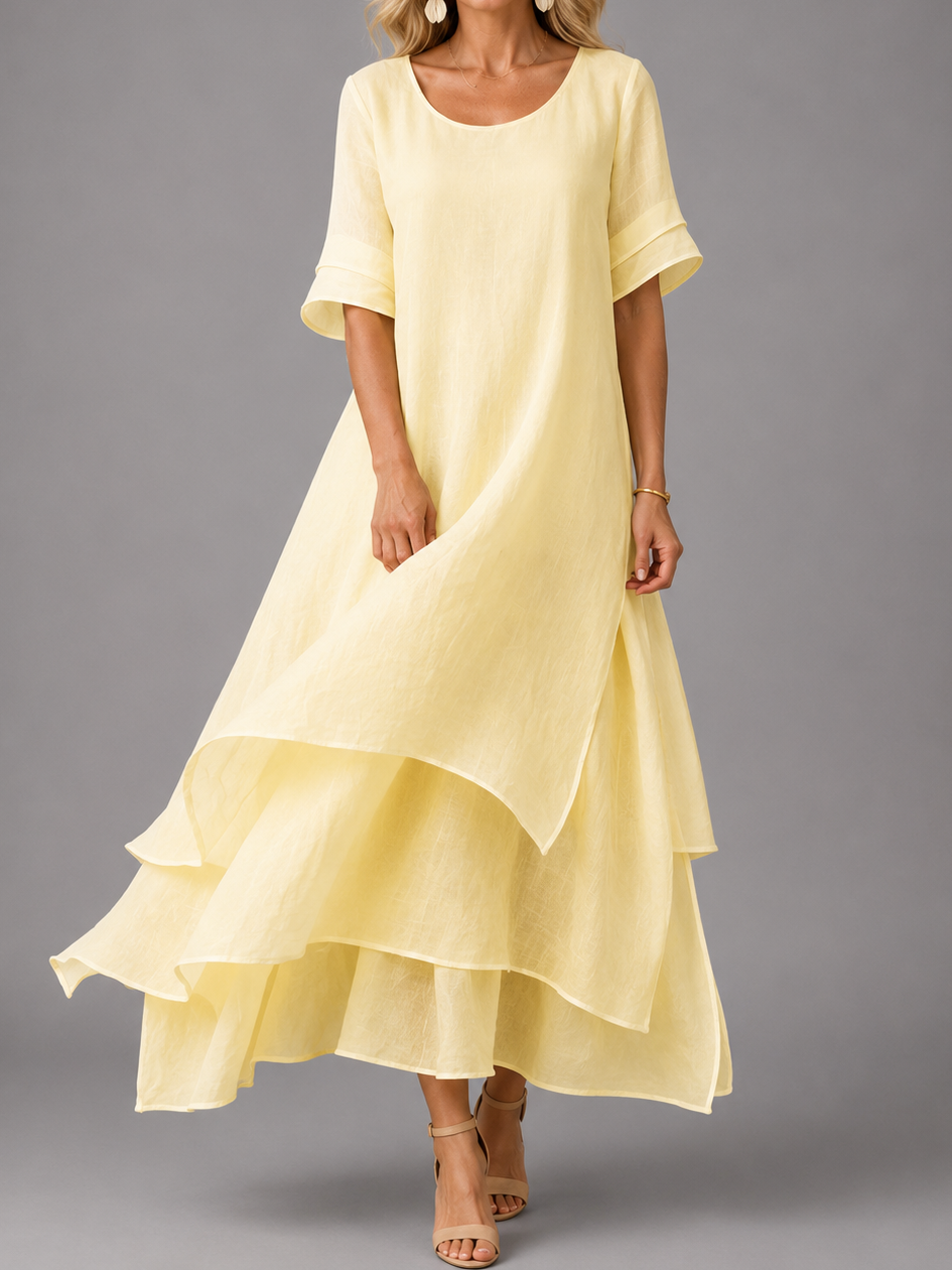 Rosalie™ | Graceful Layered Midi Dress