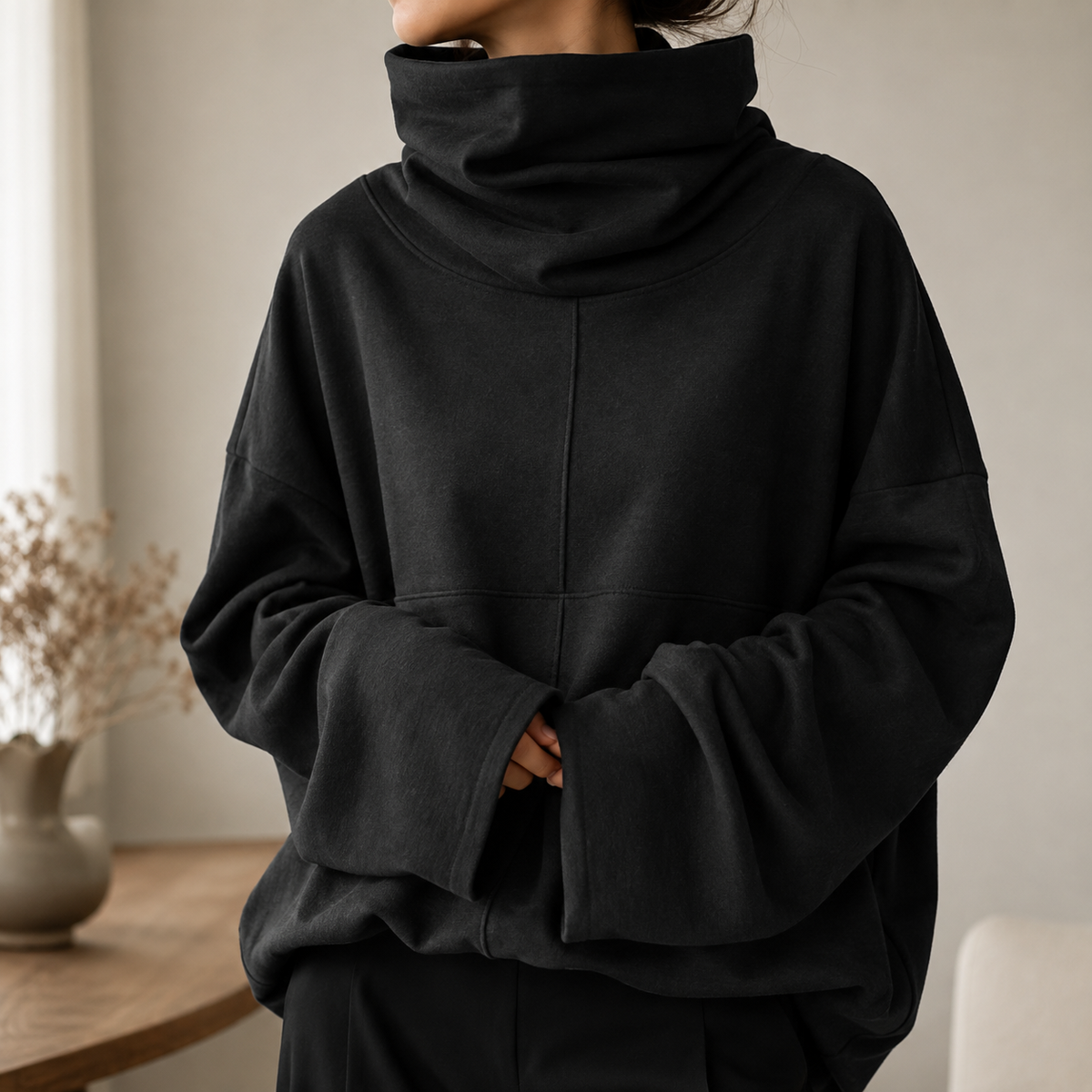 Rosemary Relaxed Cowl Neck Jumper