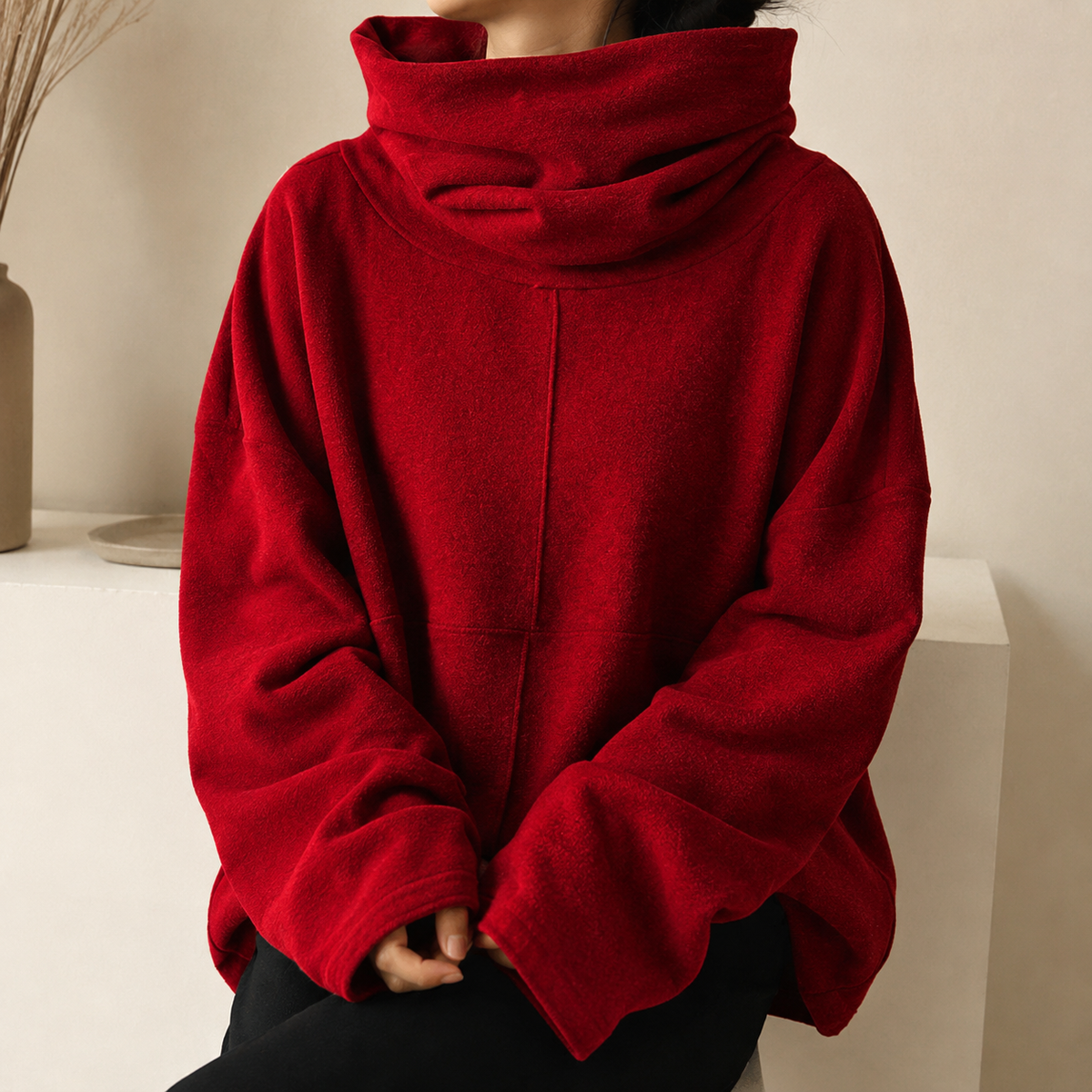 Rosemary Relaxed Cowl Neck Jumper